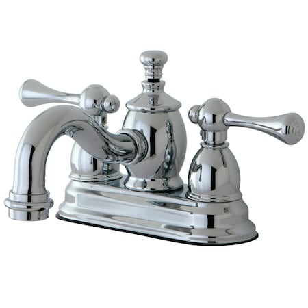 KS7101BL 4 Centerset Bathroom Faucet, Polished Chrome